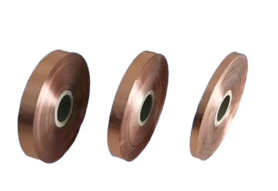 Cu 0.1mm Natural Copper Tape Copolymer Coated EAA 0.05 Mm