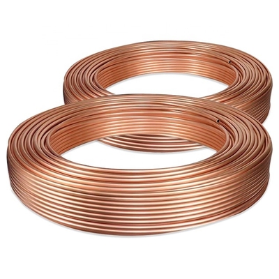 ASTM B280 Heating Copper Pipe Soft Temper Pancake Coil In Refrigeration
