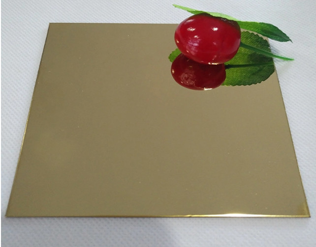 316 8K Mirror Golden Stainless Steel Sheet Plate Decorative Cold Rolled 1mm SS Sheet